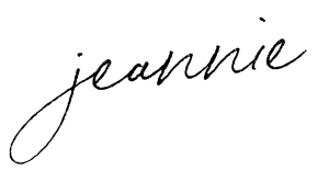 Jeannie Riley Blog Sign Off Signature