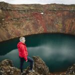 Picture of Jeannie at the Top of the Kerid Crater in Iceland | Iceland with a View