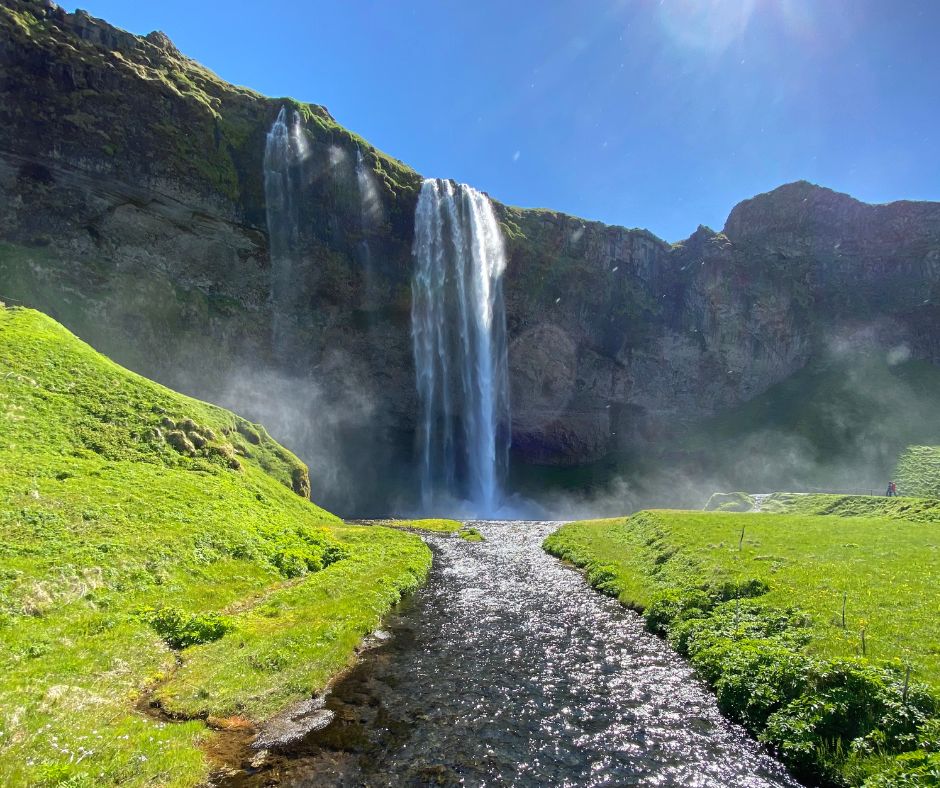 Landscape View of Seljalandsfoss in the Summer | Iceland with a View