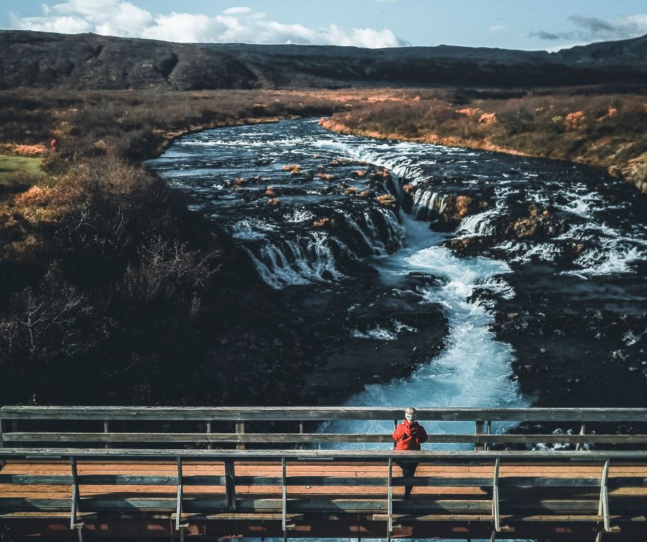 Landscape View of Bruarfoss Waterfall in Iceland | Iceland with a View