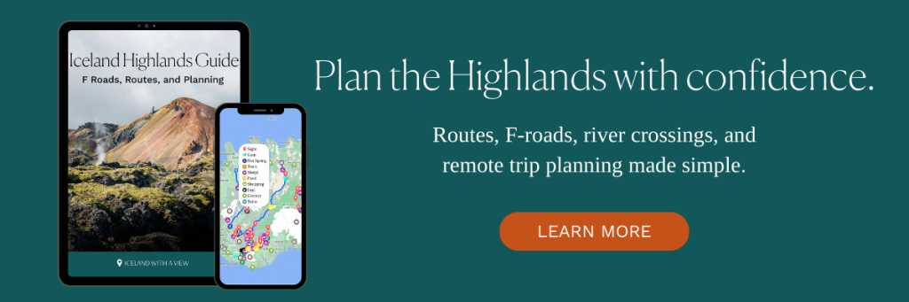 Banner Shop for Iceland Highlands Guidebook and Map | Iceland with a View