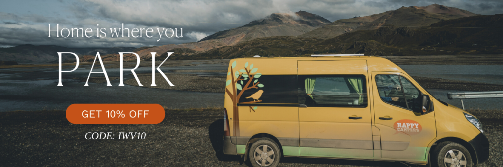 Iceland With a View Banner for Happy Campers Discount 