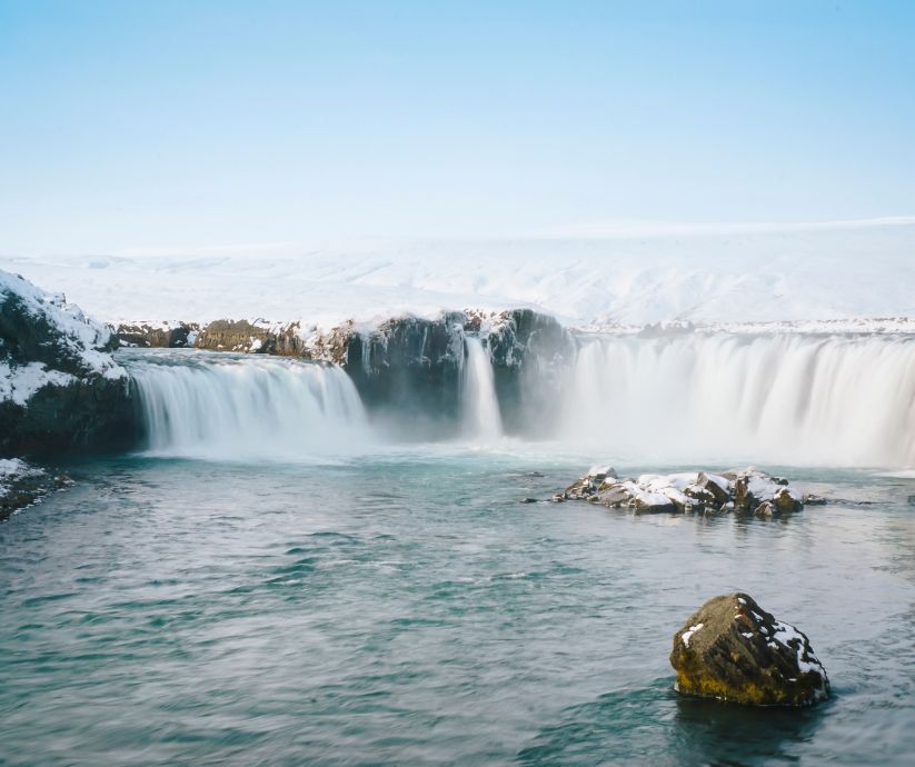 Landscape View of Gódafoss Waterfall in Iceland | Iceland with a View