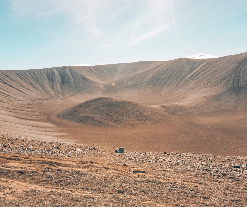 Landscape View of Hverfjall, One of the Largest Explosion Craters in The Planet Located in Mývatn | Iceland with a View