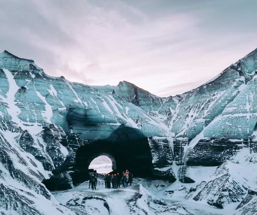 Landscape View of the Katla Ice Caves in the South Coast of Iceland | Iceland with a View