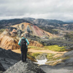 Picture of Jeannie at the Top of the Landmannalaugar Hike in the Highlands | Iceland guidebook | Iceland with a View