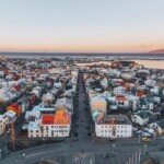 Aerial View of the Beautiful Town of Reykjavík in Iceland | Map of Iceland Tourist Attractions | Iceland with a View